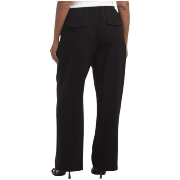THEORY Pleated Casual Pants In Admiral Crepe - Picture 2 of 2